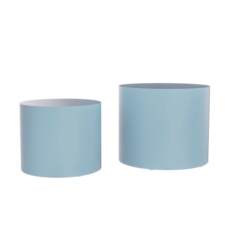 Round Nesting Tables Set, Coffee & End Tables, No Assembly
