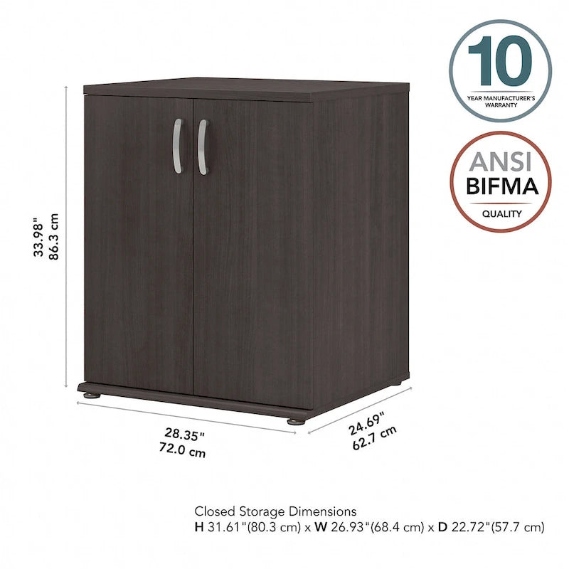 Universal Floor Storage Cabinet with Doors by Bush Business Furniture