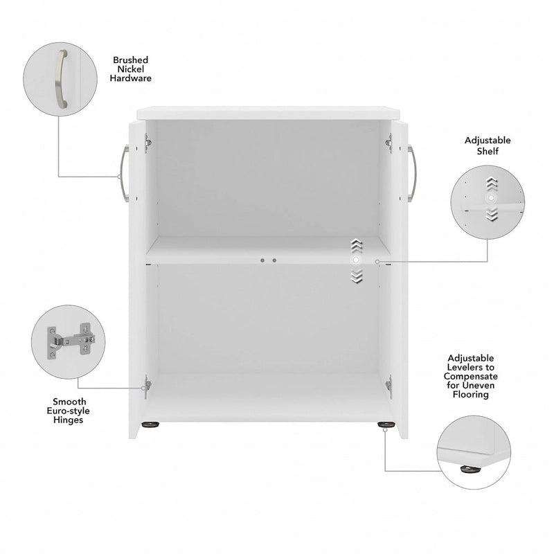 Universal Floor Storage Cabinet with Doors by Bush Business Furniture