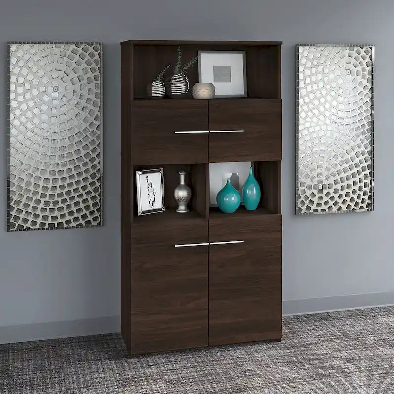 Office 500 5-shelf 4-door Bookcase by Bush Business Furniture