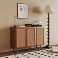 Entryway Storage Media Console Farmhouse Tv Stand Accent Buffet Sideboard Cabinet With Doors and Shelves