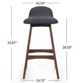 Anatoli Mid-century Modern Upholstered Barstool (Set of 2) by 