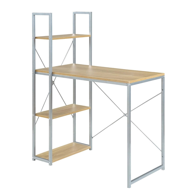Designs2Go Office Workstation with Shelves