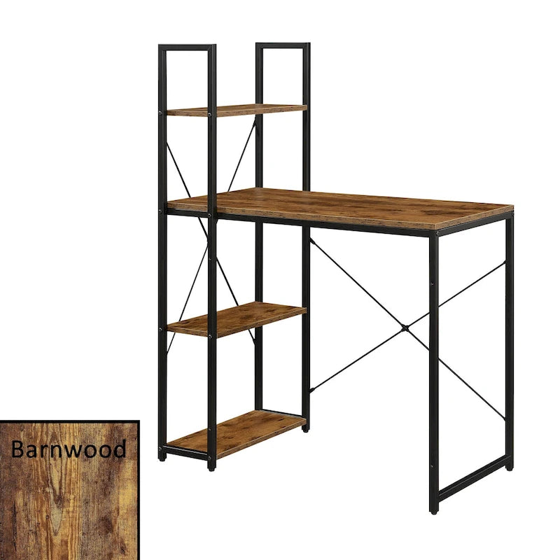 Designs2Go Office Workstation with Shelves