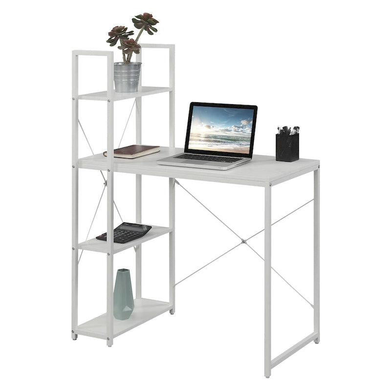 Designs2Go Office Workstation with Shelves