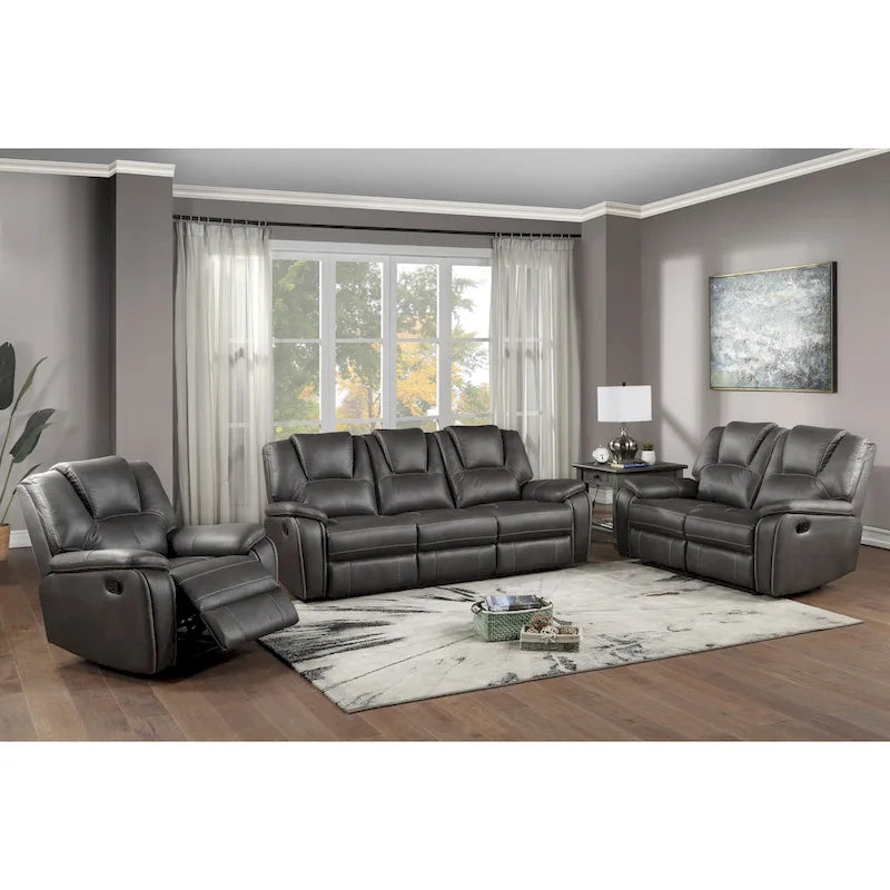  Kameryn Faux Leather Reclining 3-Piece Set