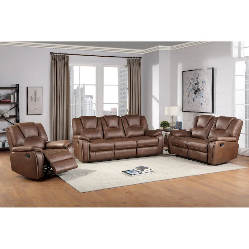 Kameryn Faux Leather Reclining 3-Piece Set