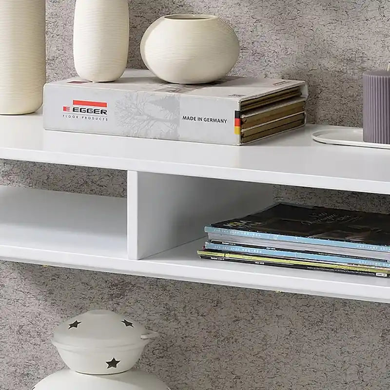 Raven Glam 48-inch Steel 3-Shelf Console Table by