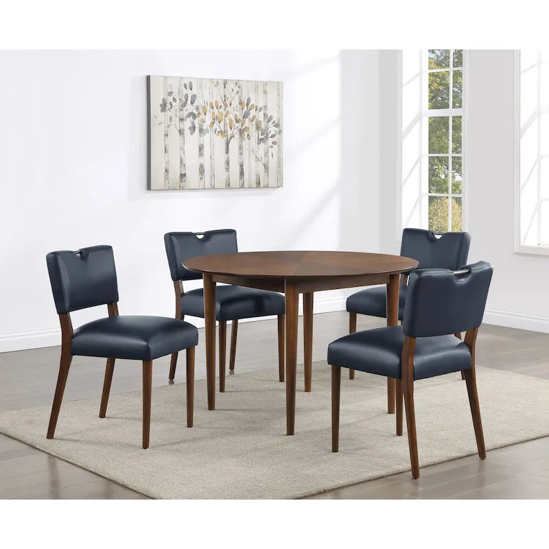 Belinda 5-Piece 47-inch Round Dining Set by 