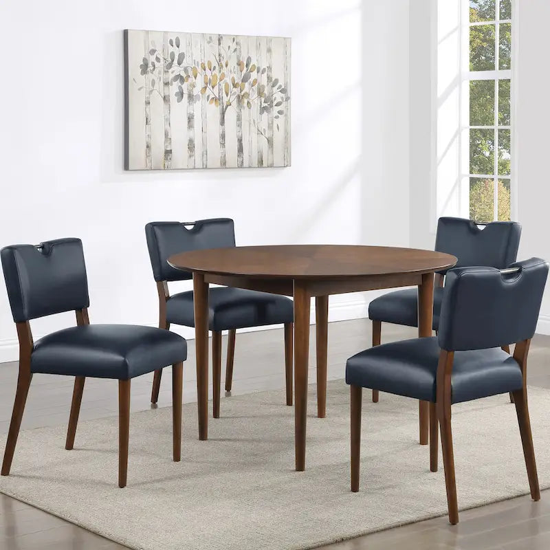 Belinda 5-Piece 47-inch Round Dining Set by