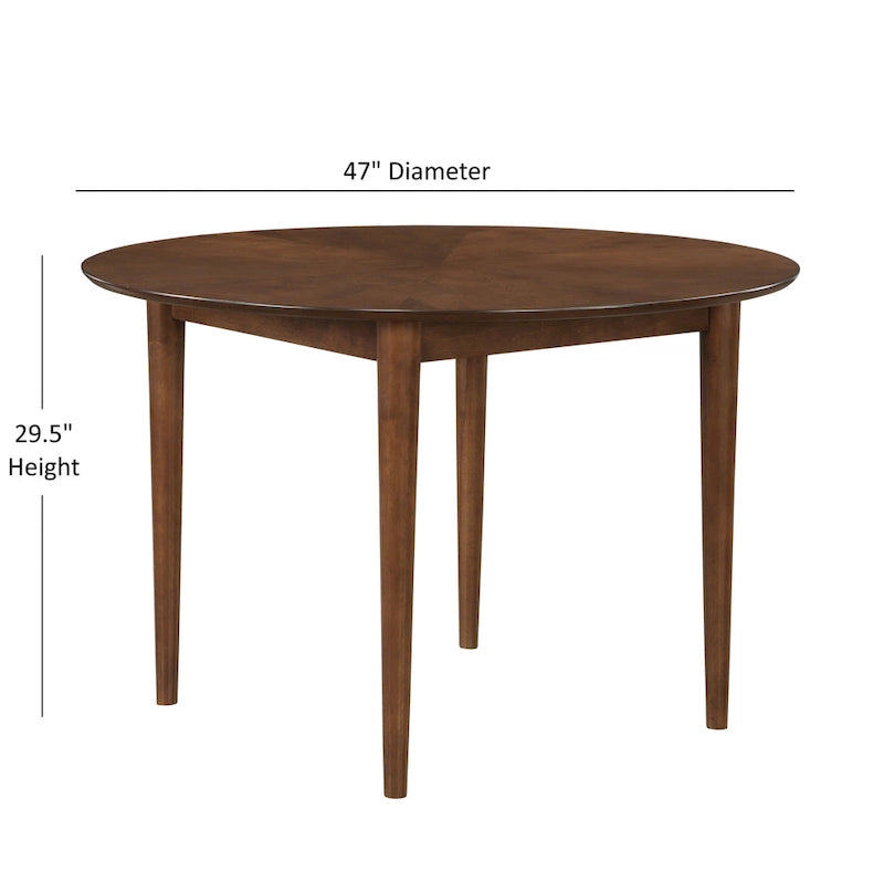 Belinda 5-Piece 47-inch Round Dining Set by