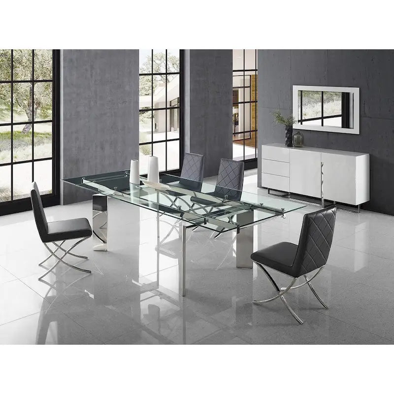 Euphoria Collection Glass Dining Table