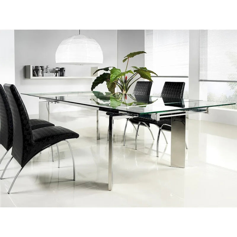 Euphoria Collection Glass Dining Table