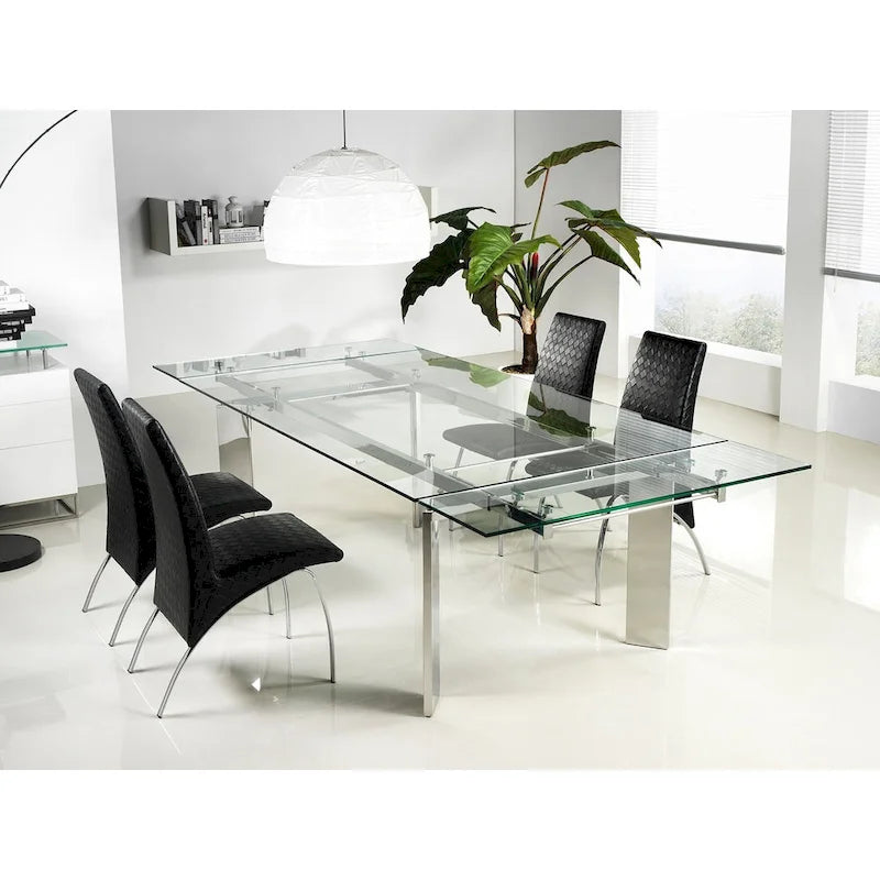 Euphoria Collection Glass Dining Table