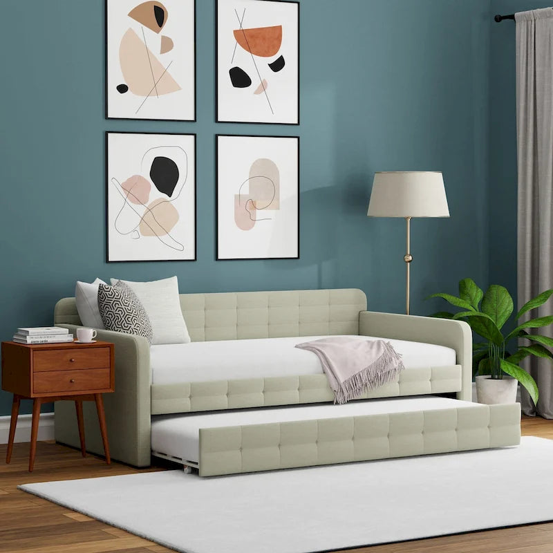 Tufted Daybed with Trundle