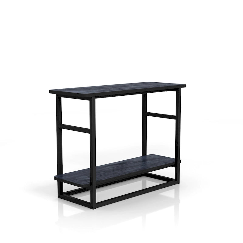 DH BASIC Urban Oak 32-inch Long Side Table with Lower Shelf by