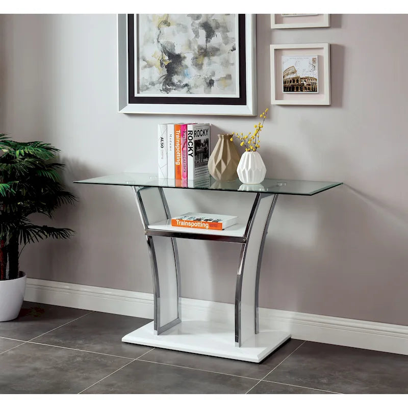 Bofi Modern 48-inch Metal 2-Shelf Sofa Table by