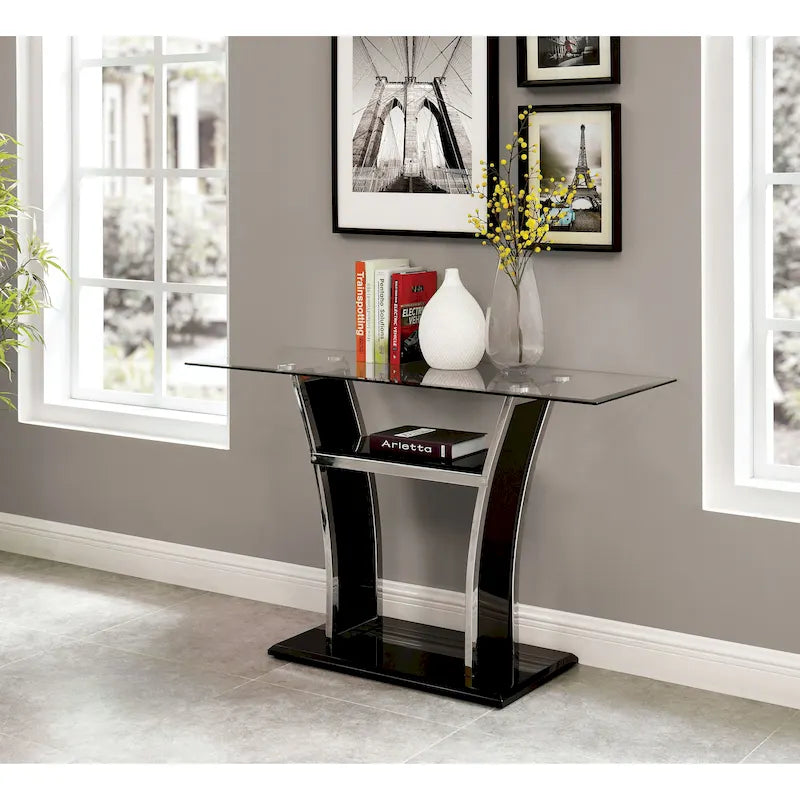 Bofi Modern 48-inch Metal 2-Shelf Sofa Table by
