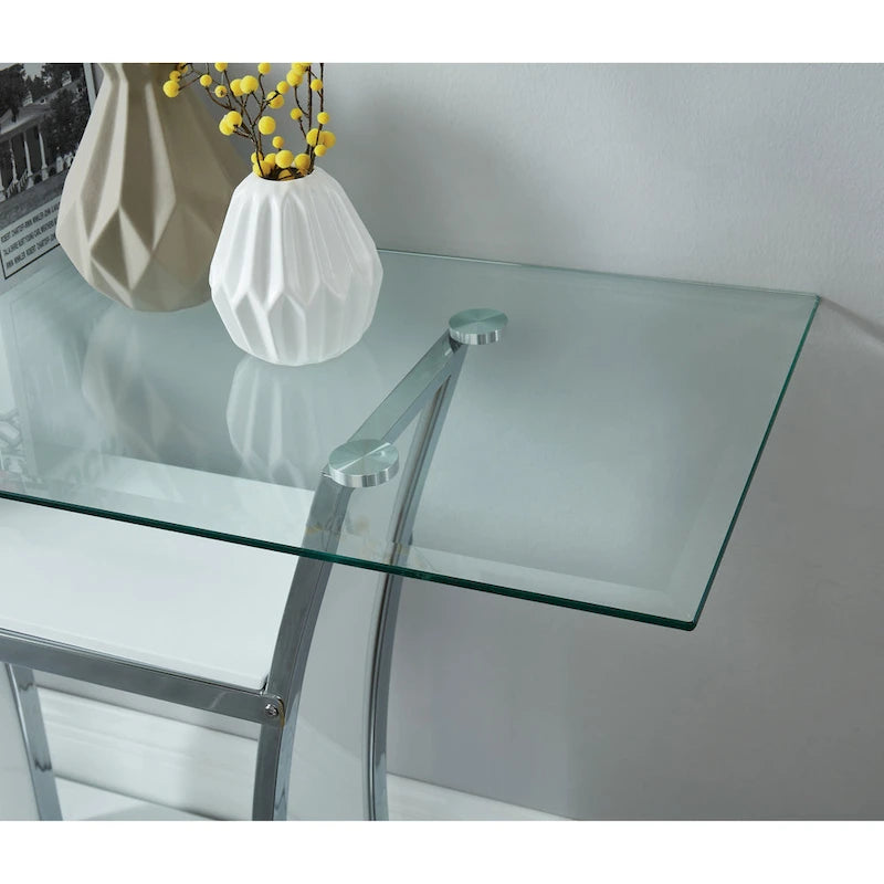 Bofi Modern 48-inch Metal 2-Shelf Sofa Table by