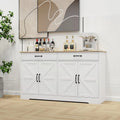 55.91 Large Farmhouse Buffet Cabinet Storage Sideboard