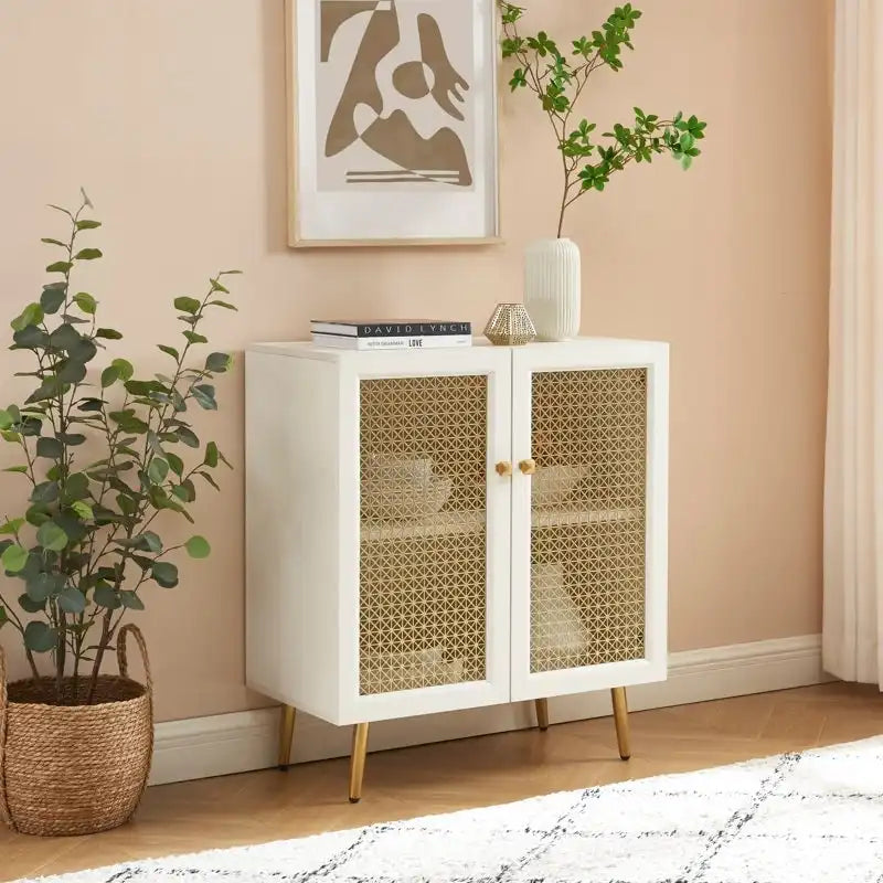 30.8 W Wood Buffets and Sideboards Storage Cabinet