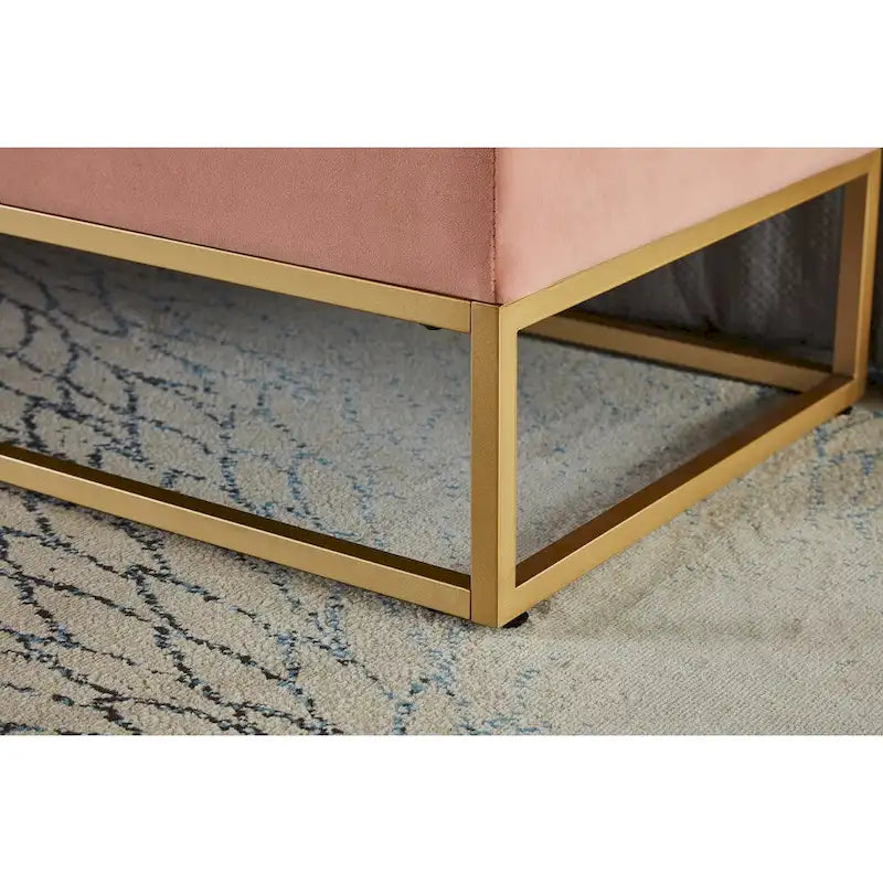 58.6 Bed Bench Metal Base with Storage