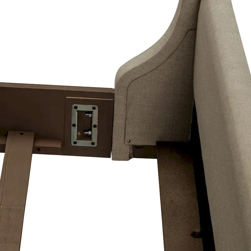 Americana Farmhouse Dusty Taupe King Shelter Bed