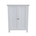 Wooden Bathroom Floor Storage Cabinet With 2 Adjustable Shelves