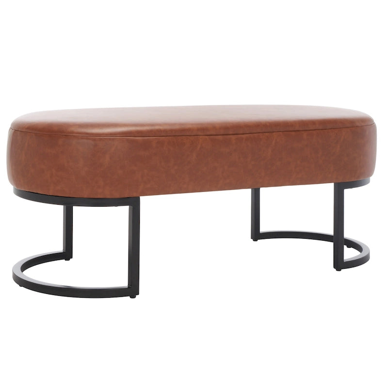 SAFAVIEH Sannie Oval Bench - 50 W x 20 D x 19 H - 50Wx20Dx19H