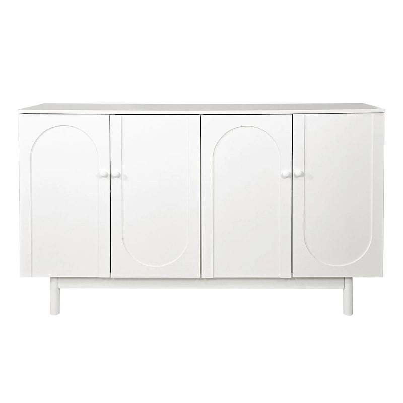 4-Door Intaglio Storage Cabinet Buffet/Sideboard