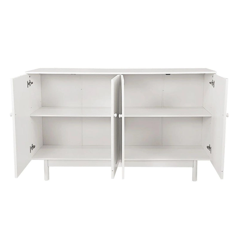 4-Door Intaglio Storage Cabinet Buffet/Sideboard