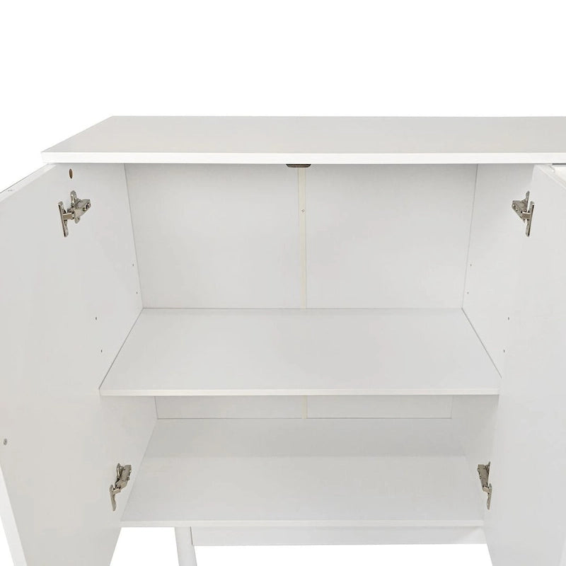 4-Door Intaglio Storage Cabinet Buffet/Sideboard