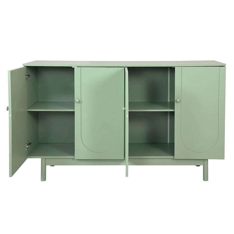 4-Door Intaglio Storage Cabinet Buffet/Sideboard