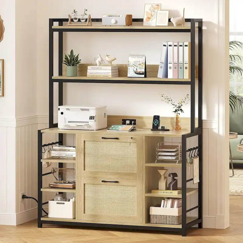 6 Layer File Cabinet Lock Vertical Filing Cabinet Charging Station