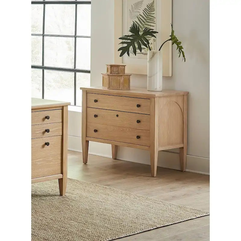 Modern Wood al File, Storage File Drawer, Office File Drawer, Fully Assembled, Light Brown