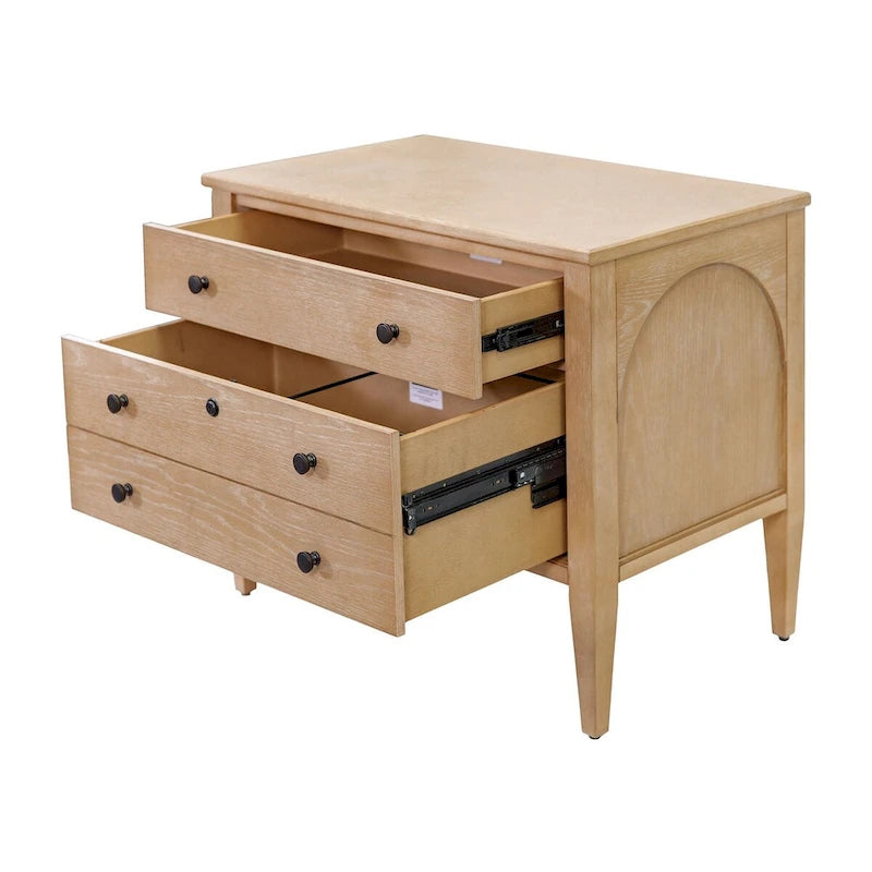 Modern Wood al File, Storage File Drawer, Office File Drawer, Fully Assembled, Light Brown