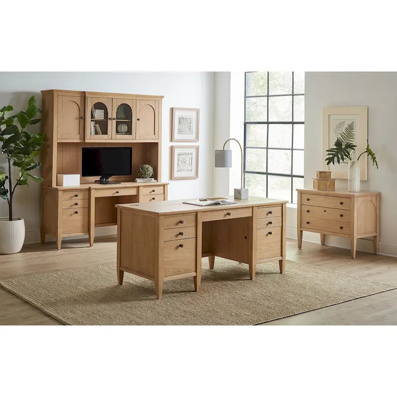 Modern Wood al File, Storage File Drawer, Office File Drawer, Fully Assembled, Light Brown