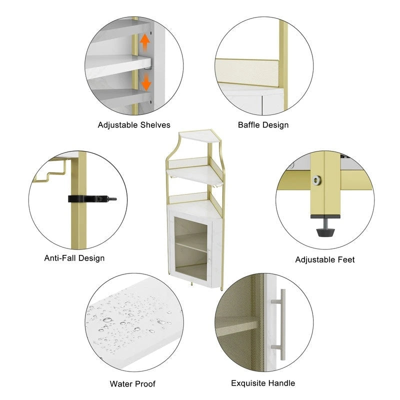 Corner wine rack