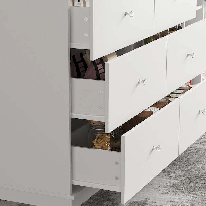 White Sideboard with Ample Organizing Compartments for the Modern Home - 63