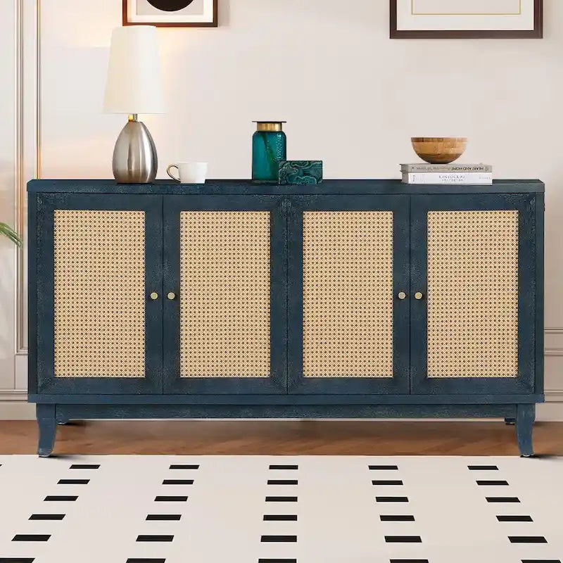 Modern Farmhouse Style Horizontal Sideboard with Two Cabinets