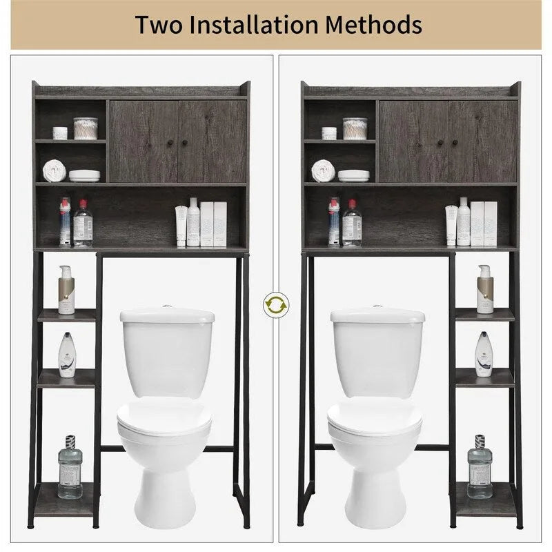 Over the Toilet Storage Cabinet - 11.81D x 31.5W x 61.4H