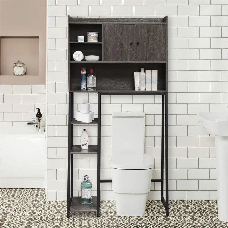 Over the Toilet Storage Cabinet - 11.81D x 31.5W x 61.4H