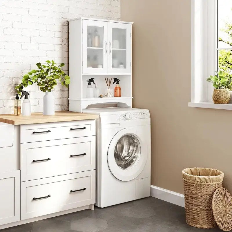 Over The Toilet Storage Cabinet - 9D x 25W x 66H