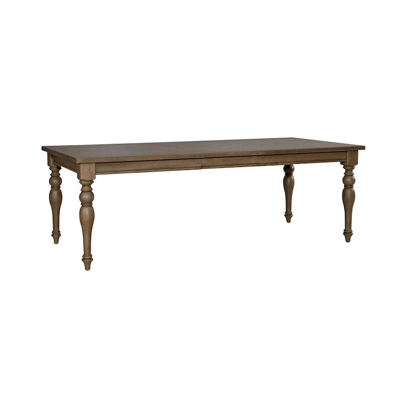 Americana Farmhouse Dusty Taupe Rectangular Table Set with Dining Chairs Various Options