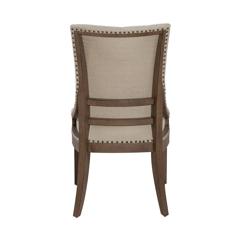 Americana Farmhouse Dusty Taupe Rectangular Table Set with Dining Chairs Various Options